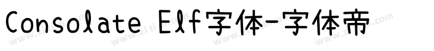 Consolate Elf字体字体转换